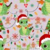 Little Dragon Christmas Cotton Lycra