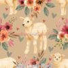 Little Lamb Floral Cotton Lycra