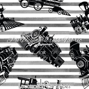 Locomotion on Stripes Cotton Lycra