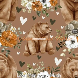 Love You Beary Much Cotton Lycra