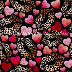 Lovely Leopard Lips Cotton Lycra