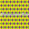 Mardi Gras Argyle Cotton Lycra