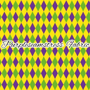 Mardi Gras Argyle Cotton Lycra