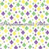 Mardi Gras Fleur De Lis Cotton Lycra