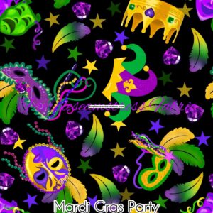 Mardi Gras Party Cotton Lycra