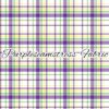 Mardi Gras Plaid Cotton Lycra