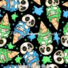 Melted Cone Skulls Cotton Lycra
