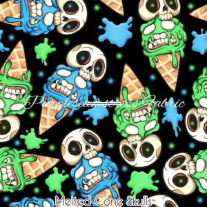 Melted Cone Skulls Cotton Lycra