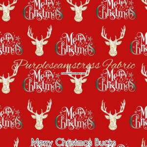 Merry Christmas Bucks Cotton Lycra