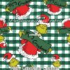Merry Grinchmas Gingham Cotton Lycra