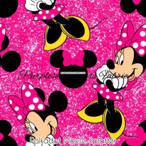 Minnie Mouse Splatter Cotton Lycra