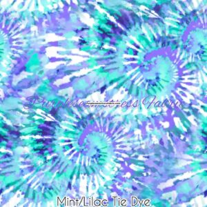 Mint/Lilac Tie Dye Cotton Lycra