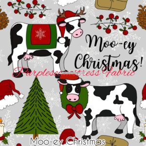 Moo-ey Christmas Cotton Lycra
