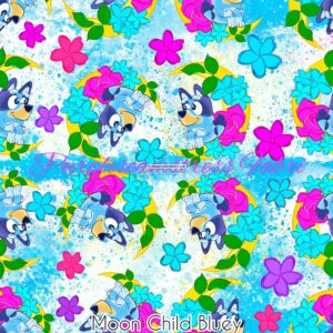 Moon Child Bluey Cotton Lycra