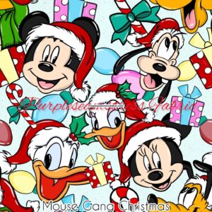 Mouse Gang Christmas Cotton Lycra