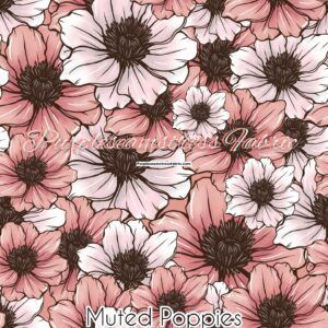 Muted Poppies Cotton Lycra