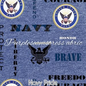 Navy Pride Cotton Lycra