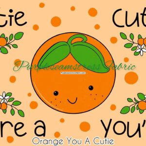 Orange You A Cutie Cotton Lycra