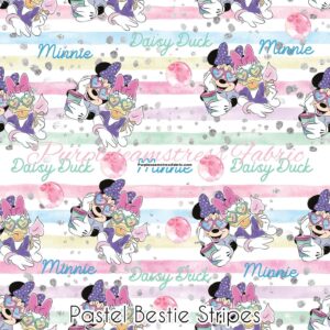 Pastel Bestie Stripes Cotton Lycra