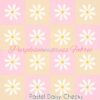 Pastel Daisy Checks Cotton Lycra
