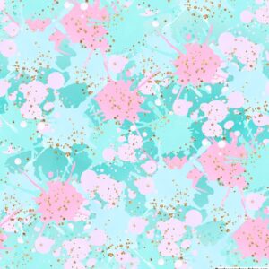 Pastel Paint Splatter Cotton Lycra