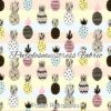 Pastel Pineapples Cotton Lycra