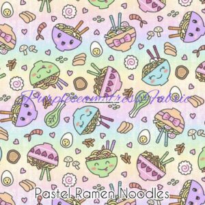 Pastel Ramen Noodles Cotton Lycra