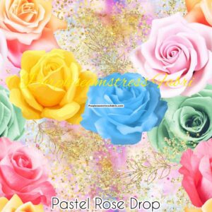 Pastel Rose Drop Cotton Lycra