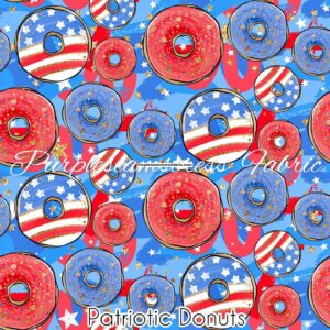 Patriotic Donuts Cotton Lycra