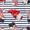 Patriotic Gnomes 4th of July Cotton Lycra