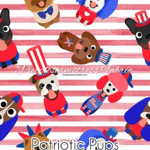 Patriotic Pups Cotton Lycra