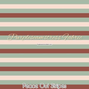 Peace Out Stripes Cotton Lycra