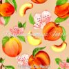 Peaches On Peach Cotton Lycra
