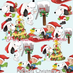 Peanuts Christmas Cotton Lycra