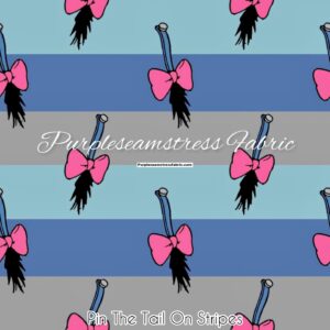 Pin The Tail On Stripes Cotton Lycra