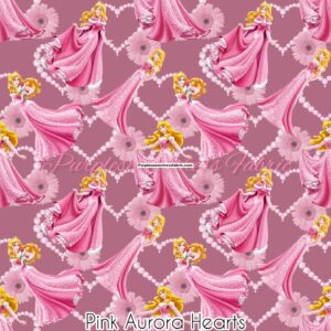 Pink Aurora Hearts Cotton Lycra