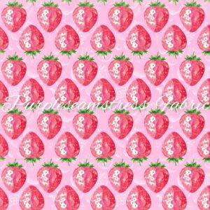 Pink Berries Cotton Lycra