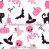 Pink Halloween Cotton Lycra