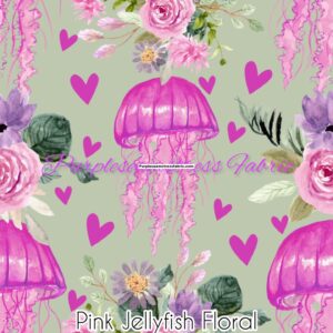 Pink Jellyfish Floral Cotton Lycra