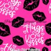 Pink Lip Print Valentine Cotton Lycra