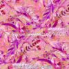 Pink Meshed Feathers Cotton Lycra