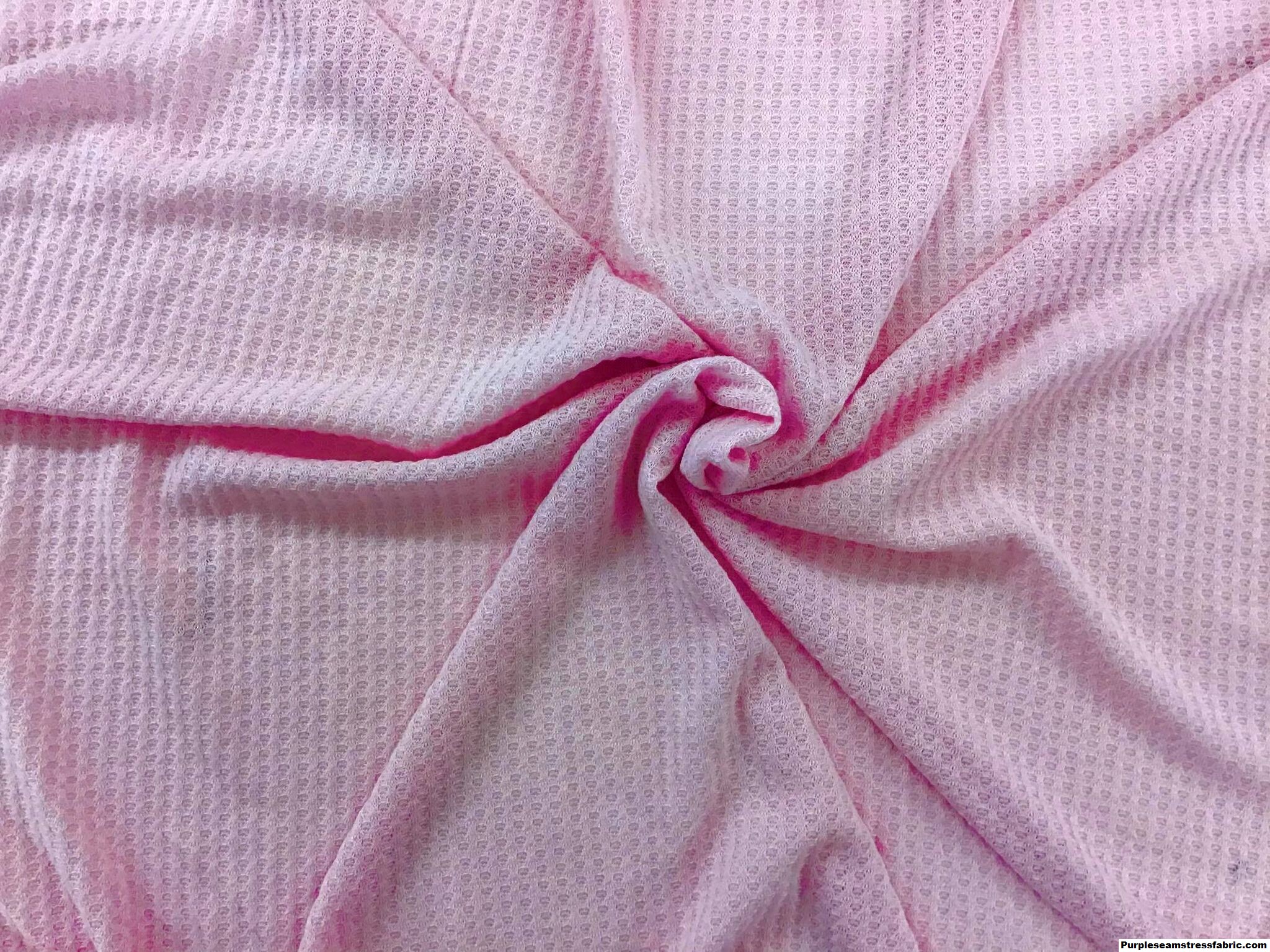 Light Pink Waffle Knit – Purpleseamstress Fabric