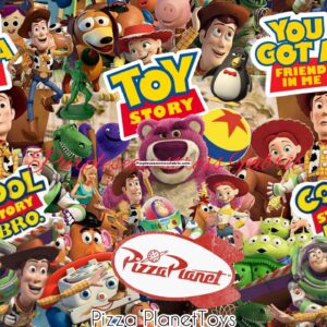 Pizza Planet’s Toys Cotton Lycra