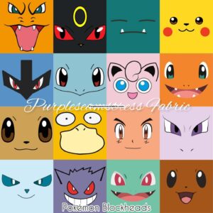 Pokémon Blockheads Cotton Lycra