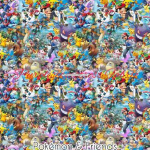 Pokemon Friends Cotton Lycra