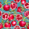 Pomegranate Obsession On Jade Cotton Lycra