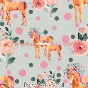 Pony Dots Floral Cotton Lycra