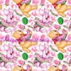 Pooh’s Watermelon Party Cotton Lycra