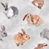 Portrait Bunnies Easter Cotton Lycra