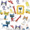 Portrait Pete The Cat Cotton Lycra